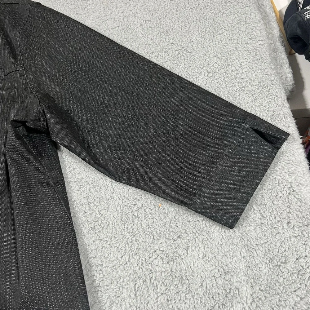 Koret Black Jean Jacket Women's Button Up 3/4 Sleeve Stretch Sz XL - Picture 4 of 10